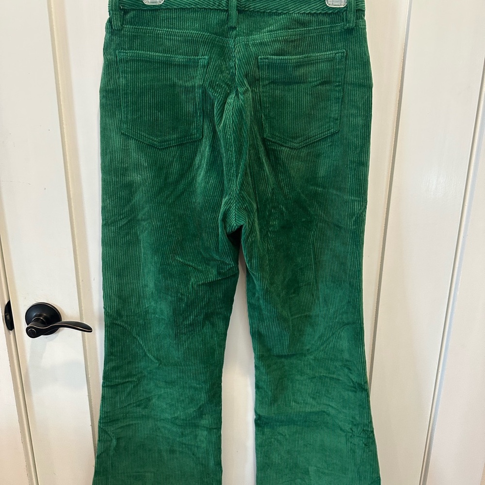 STAUD Green flare Corduroy Pants